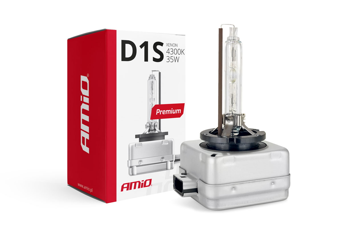 Amio – Λάμπα Xenon D1S 12V 35W PK32d-2 4300K Premium για Αυτοκίνητο Ανταλλακτική – 1 Τεμ. (01408/AM)