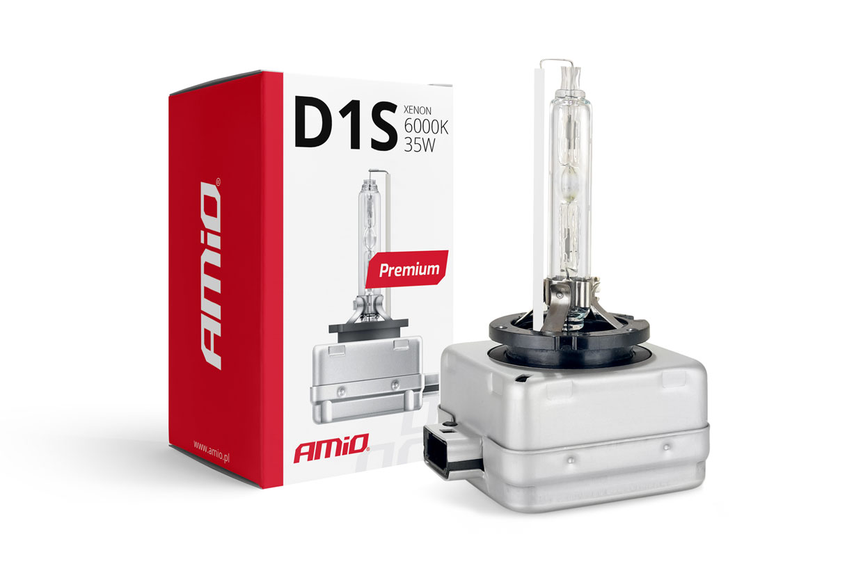 Amio – Λάμπα Xenon D1S 12V 35W PK32d-2 6000K Premium για Αυτοκίνητο Ανταλλακτική – 1 Τεμ. (01409/AM)