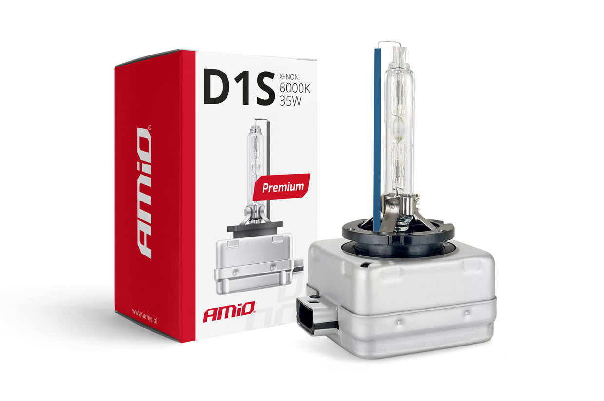 Amio – Λάμπα Xenon D1S 12V 35W PK32d-2 8000K Premium για Αυτοκίνητο Ανταλλακτική – 1 Τεμ. (01410/AM)