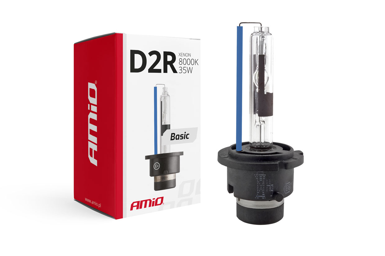 Amio – Λάμπα Xenon D2R 12V 35W P32d-3 8000K Basic για Αυτοκίνητο Ανταλλακτική – 1 Τεμ. (01413/AM)