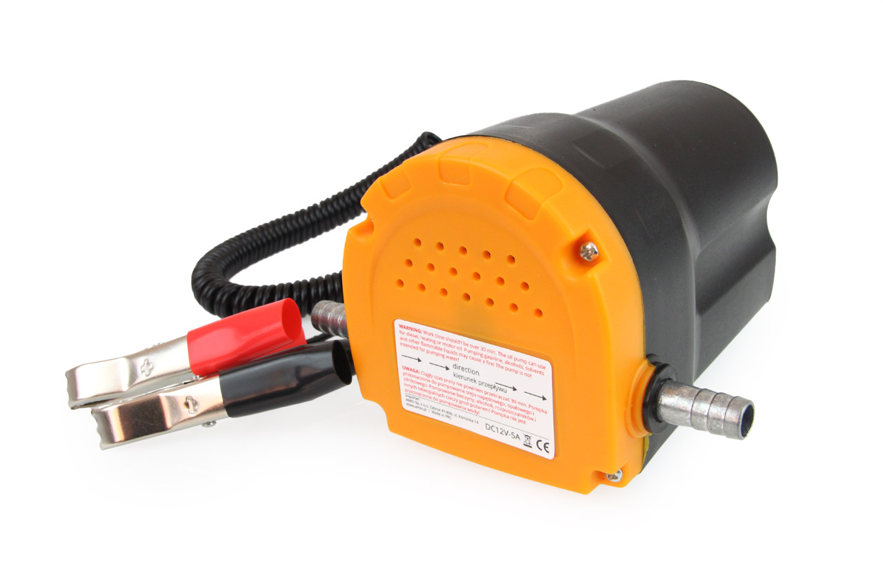 Amio - Αντλία Αναρρόφησης Λαδιού Κινητήρα 12V 60W για εύκολη αλλαγή λαδιών χωρίς λύσιμο με ροή έως 0.3L/min και ασφαλή χρήση σε αυτοκίνητο - 1 Τεμ. (01994/AM)