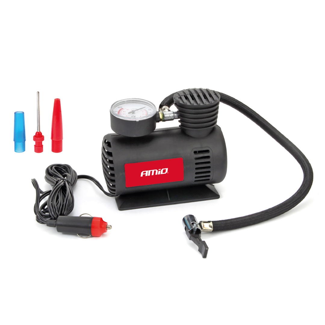 AMiO – Κομπρεσέρ αέρα ελαστικών 12V 20bar 300psi, εξασφαλίστε άμεση ετοιμότητα και σιγουριά σε κάθε απρόοπτο στο δρόμο – 1 Τεμ. (02189/AM)