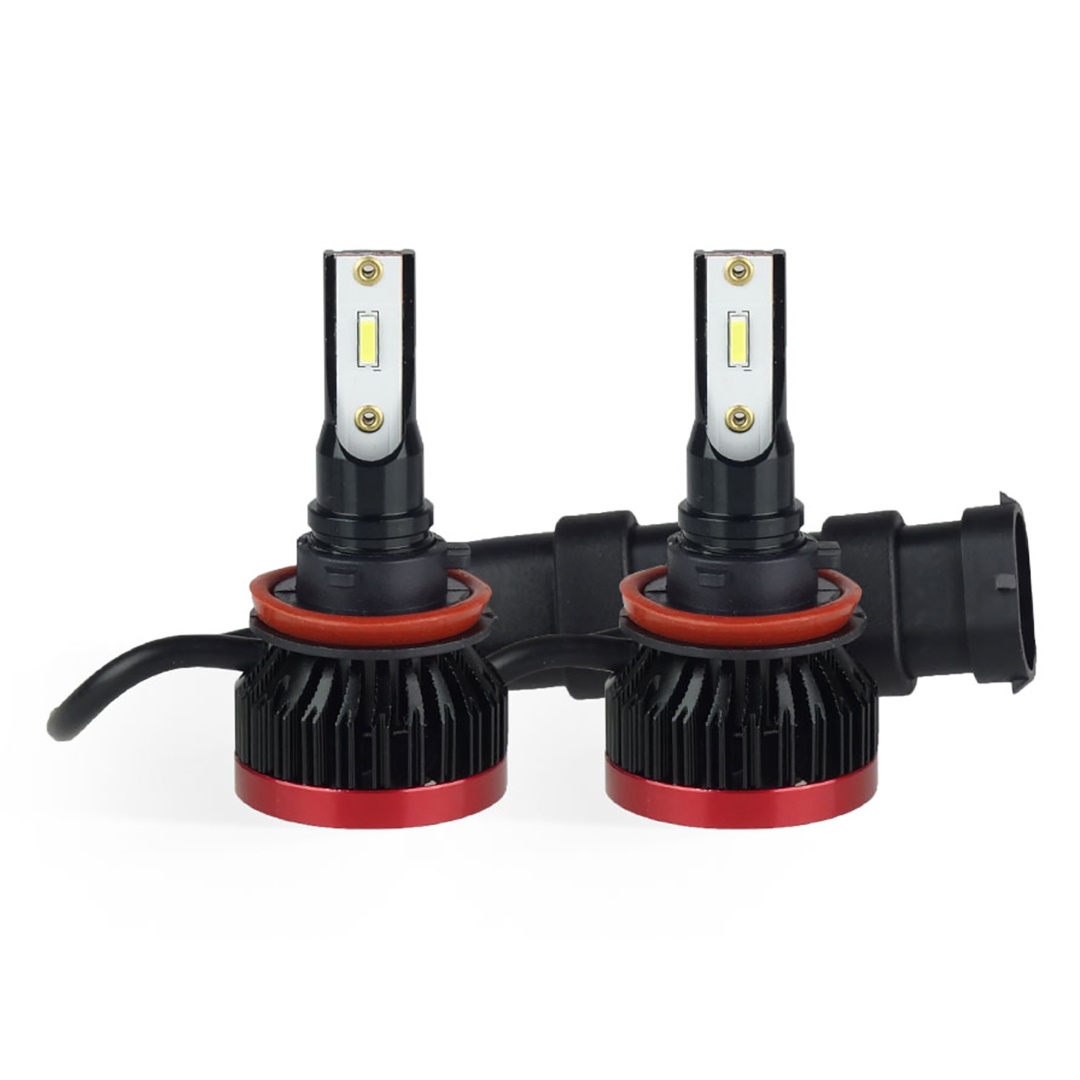 AMiO – LED H8/H9/H11/H16 BF-Series 6.000K, απογειώστε τη νυχτερινή ορατότητα με ισχύ 50W και 3.100lm για κρυστάλλινο φωτισμό σε κάθε διαδρομή – 2 Τεμ. (02245/AM)