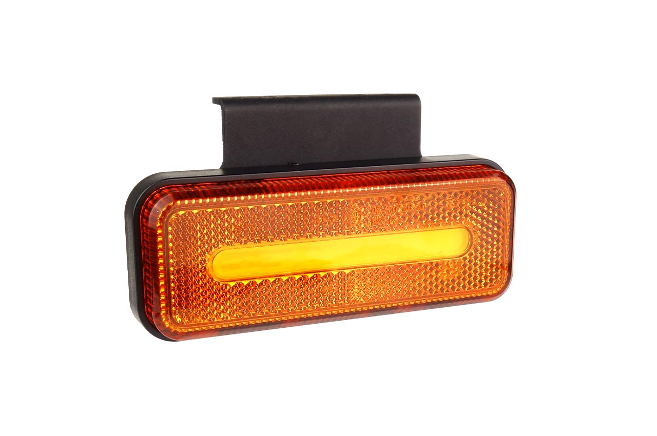 Amio - ΦΩΣ ΟΓΚΟΥ ΦΟΡΤΗΓΟΥ LED ΠΟΡΤΟΚΑΛΙ 10-30V 124x49x22mm ΑΔΙΑΒΡΟΧΟ OM-02-O 1ΤΕΜ. (02376/AM)