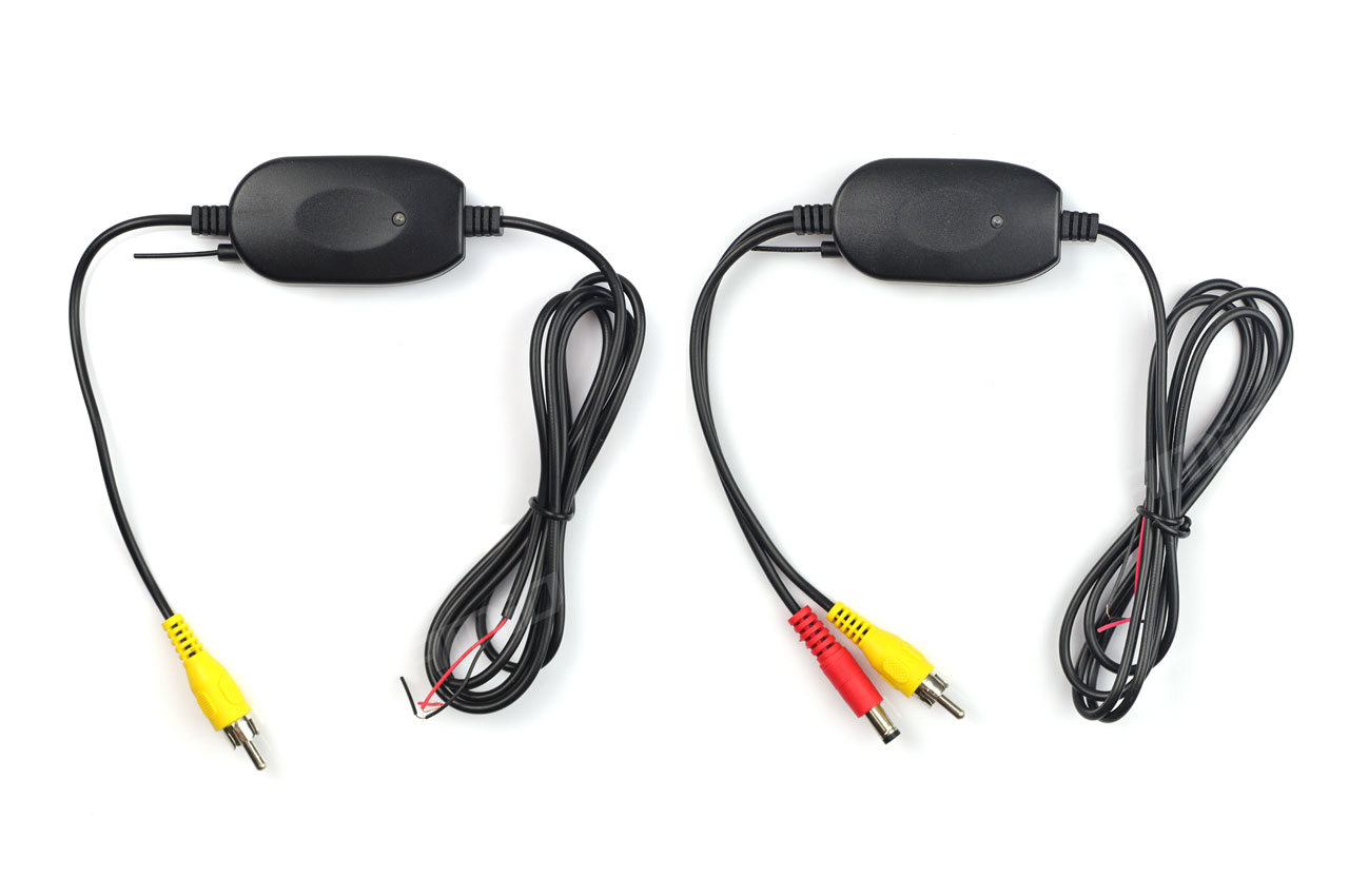 Amio - ΚΑΛΩΔΙΟ ΣΥΝΔΕΣΗΣ RCA ΜΕ ΠΟΜΠΟ & ΔΕΚΤΗ 12V 2.4Ghz (ΓΙΑ ΑΣΥΡΜΑΤΗ ΣΥΝΔΕΣΗ ΚΑΜΕΡΑΣ & ΟΘΟΝΗΣ) - 1 τεμ. (02486/AM)