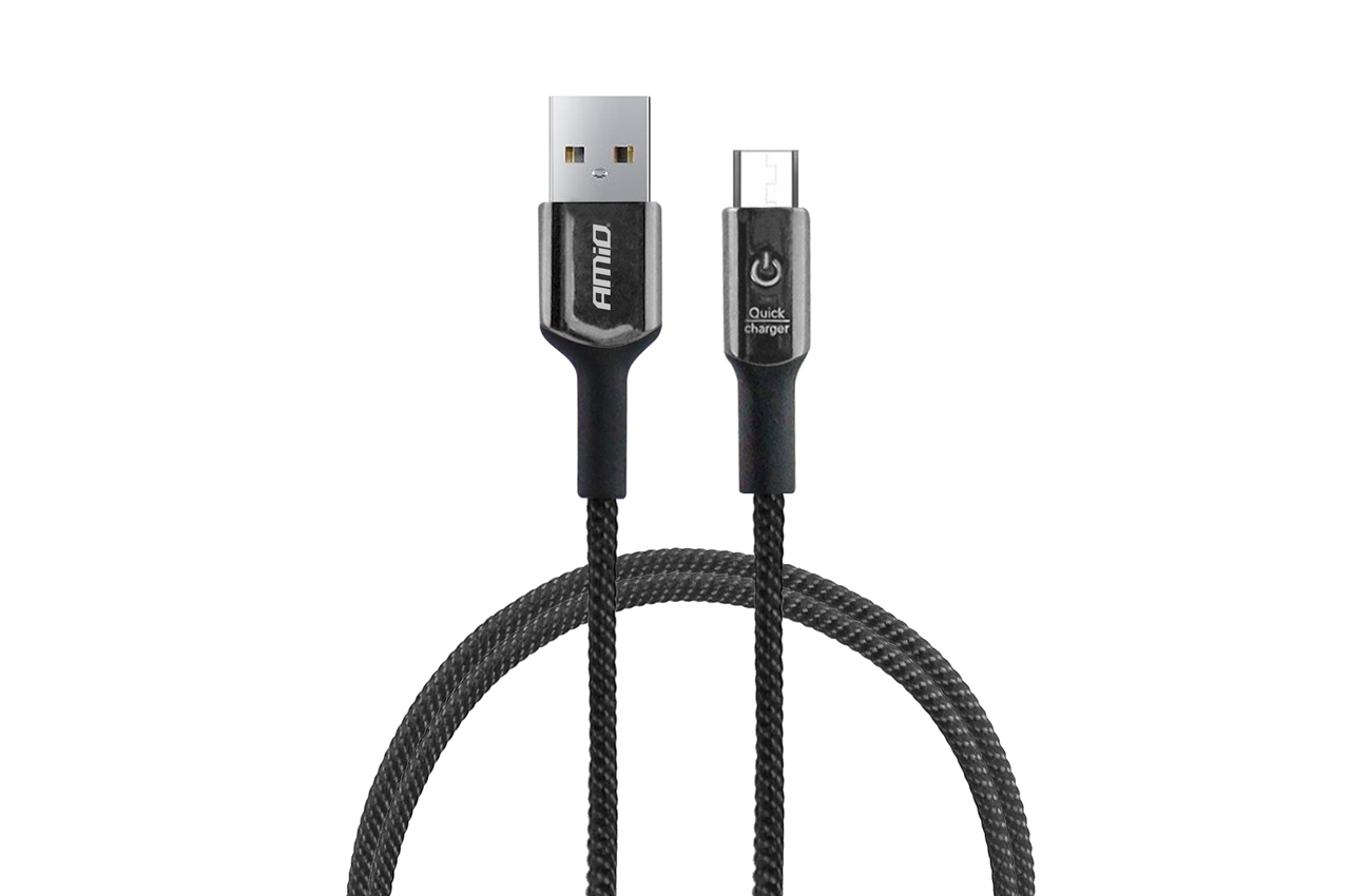 Amio - ΚΑΛΩΔΙΟ ΦΟΡΤΙΣΗΣ ΚΑΙ ΣΥΓΧΡΟΝΙΣΜΟΥ FAST CHARGE (ΤΑΧΕΙΑΣ ΦΟΡΤΙΣΗΣ) USB ΓΙΑ MICRO USB 100cm FullLINK UC-11 - 1 τεμ. (02526/AM)