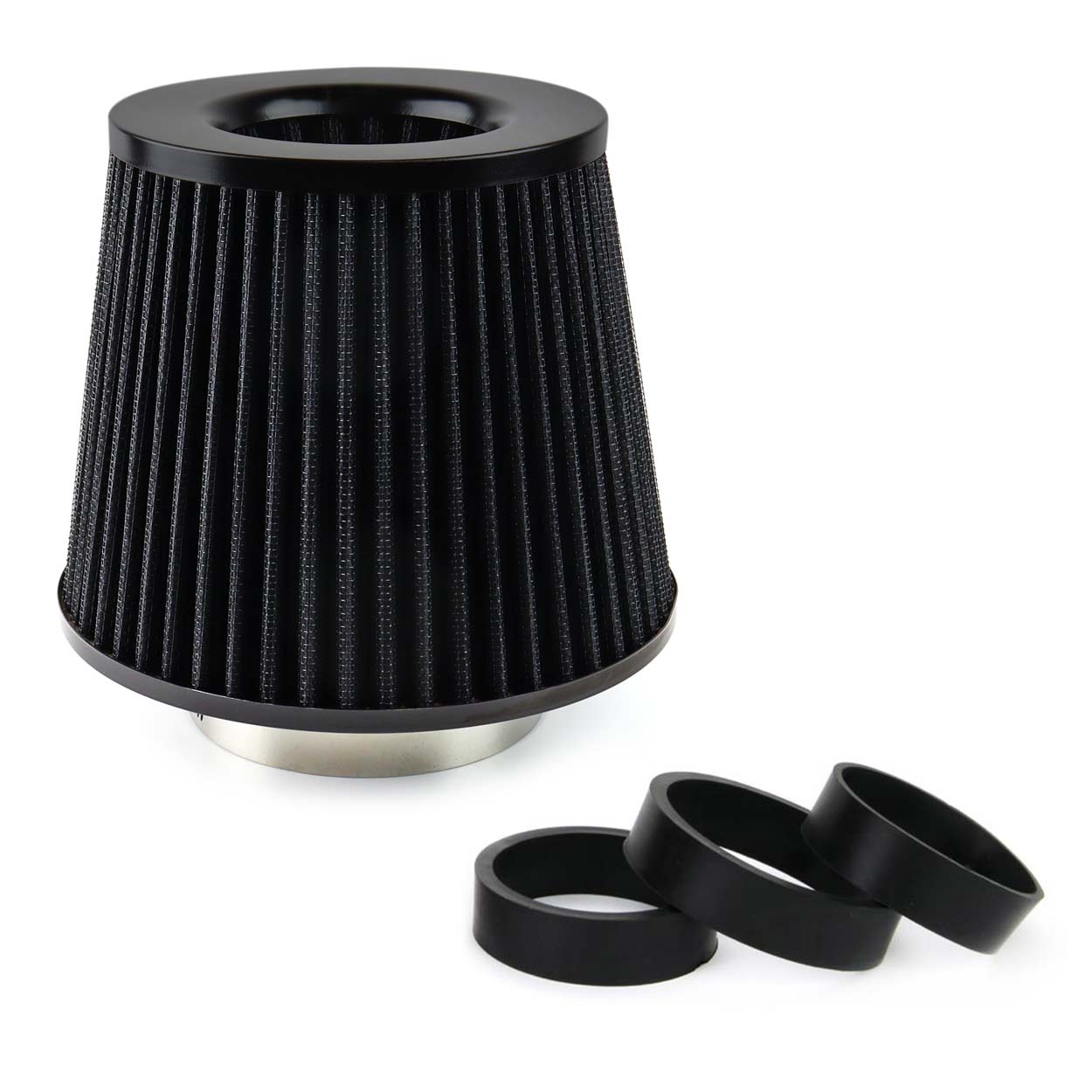 Amio - ΦΙΛΤΡΟΧΟΑΝΗ ΕΛΕΥΘΕΡΑΣ Φ 55-76mm AF-BLACK 160 Χ 155 Χ 118 (ΜΑΥΡΟ/3 ΑΝΤΑΠΤΟΡΕΣ) - 1 τεμ. (02546/AM)