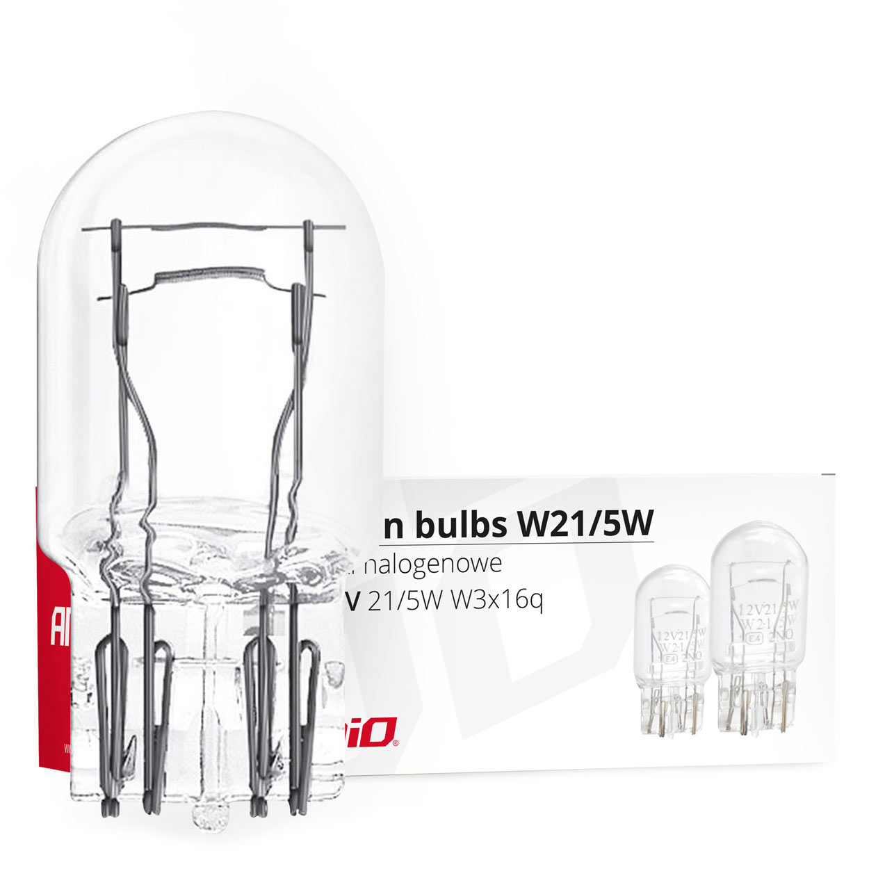 W215W T20 12V 215W W3x16q ΚΑΡΦΩΤΟ ΑΚΑΛΥΚΟ ΑΛΟΓΟΝΟΥ AMIO - 10 ΤΕΜ