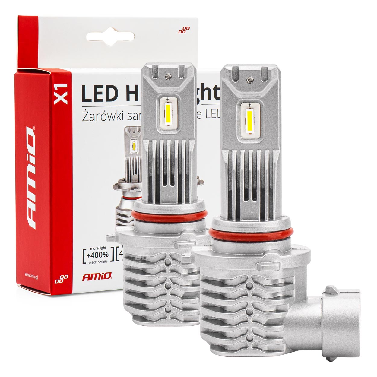 ΛΑΜΠΕΣ LED HΒ4 9006 10-16V 40W 6500K 4400lm  ΨΥΚΤΡΑ X1 SERIES AMIO - 2ΤΕΜ