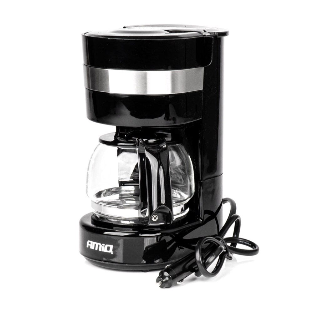 Amio - ΚΑΦΕΤΙΕΡΑ ΦΙΛΤΡΟΥ ΓΙΑ ΓΑΛΛΙΚΟ ΚΑΦΕ 24V 300W 650ML ΜΑΥΡΗ/INOX - 1 TEM. (03234/AM)