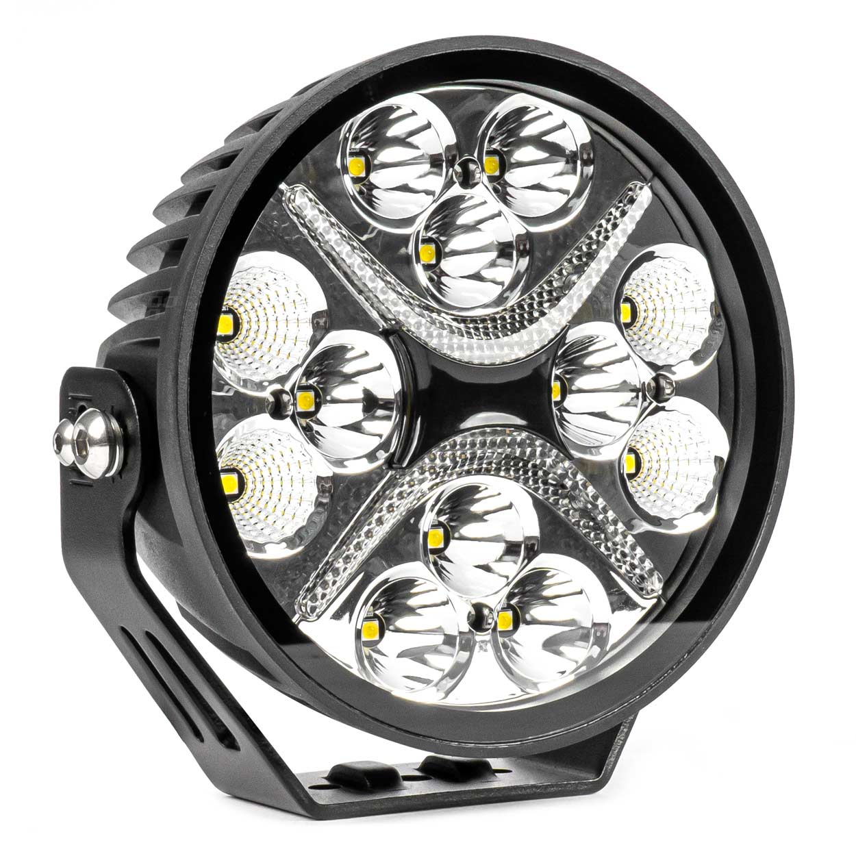 Amio - ΠΡΟΒΟΛΕΑΣ ΟΔΗΓΗΣΗΣ ΣΤΡΟΓΓΥΛΟΣ LED PRO IP67 7200lm 10-30V - 54W - 6000K - 12 LED - 140x140x61mm - 1 ΤΕΜ. (03870/AM)