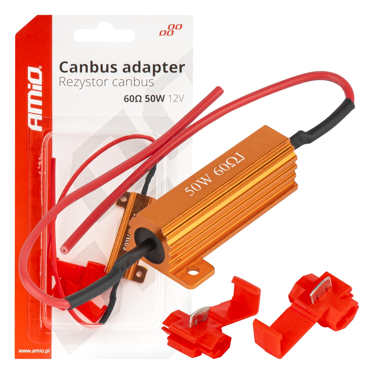 Amio - ΑΝΤΙΣΤΑΣΗ CAN-BUS 12V 50W 60Ω (CANCELLER) - 1 τεμ. (04098/AM)