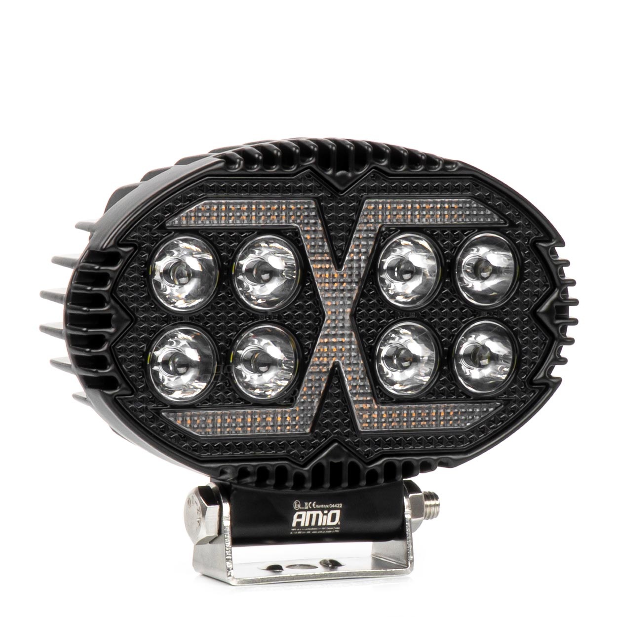 Amio - Προβολέας Εργασίας LED AWL78 SPOT 45W 2400lm 6500K με Λευκό + Κίτρινο φώς προειδοποίησης  9/36V - 1 τεμ. (04422/AM)