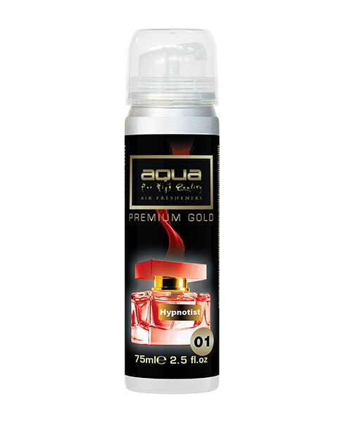 Aqua - ΑΡΩΜΑΤΙΚΟ ΑΥΤΟΚΙΝΗΤΟΥ ΣΕ ΣΠΡΕΙ (SPRAY) ΜΕ ΑΡΩΜΑ HYPNOTIST PREMIUM GOLD SERIES 75ml AQUA - 1 TEM. (10-778/AQ)