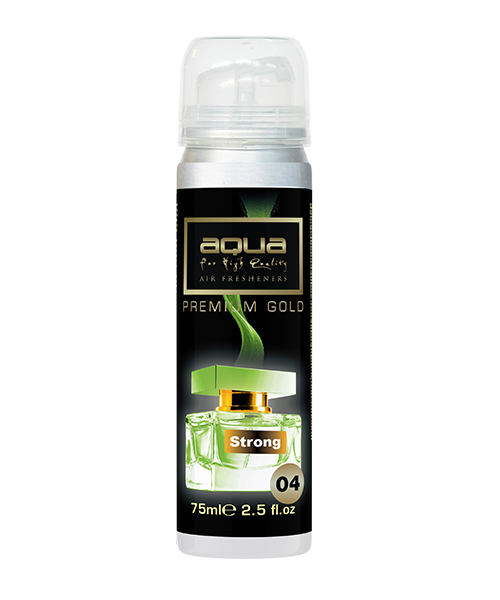 Aqua - ΑΡΩΜΑΤΙΚΟ ΑΥΤΟΚΙΝΗΤΟΥ ΣΕ ΣΠΡΕΙ (SPRAY) ΜΕ ΑΡΩΜΑ STRONG PREMIUM GOLD SERIES 75ml AQUA - 1 TEM. (10-781/AQ)