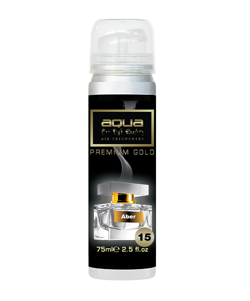 Aqua - ΑΡΩΜΑΤΙΚΟ ΑΥΤΟΚΙΝΗΤΟΥ ΣΕ ΣΠΡΕΙ (SPRAY) ΜΕ ΑΡΩΜΑ ABER PREMIUM GOLD SERIES 75ml AQUA - 1 TEM. (10-890/AQ)