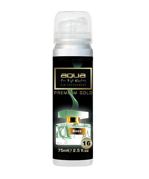 Aqua - ΑΡΩΜΑΤΙΚΟ ΑΥΤΟΚΙΝΗΤΟΥ ΣΕ ΣΠΡΕΙ (SPRAY) ΜΕ ΑΡΩΜΑ BOSS PREMIUM GOLD SERIES 75ml AQUA - 1 TEM. (10-891/AQ)