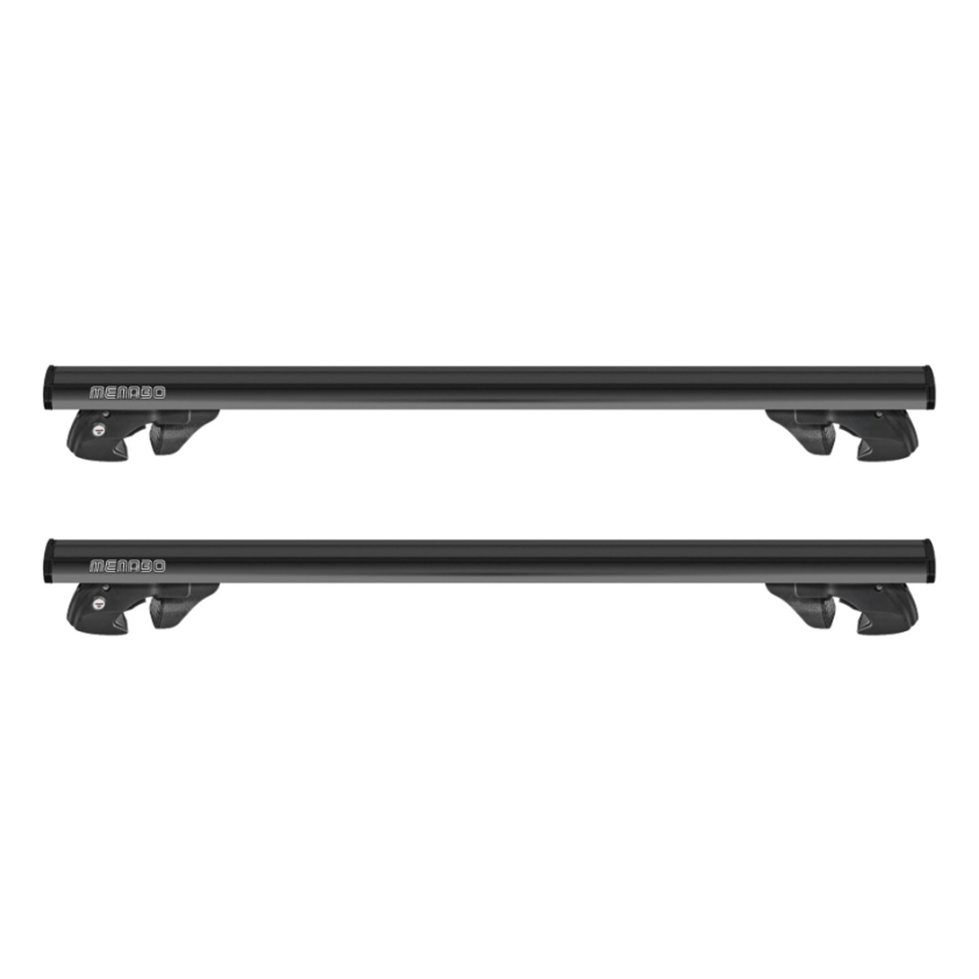 ΜΠΑΡΕΣ ΟΡΟΦΗΣ ΑΛΟΥΜΙΝΙΟΥ JACKSON BLACK 120 cm ΣΕ ΜΑΥΡΟ ΧΡΩΜΑ ΓΙΑ ΟΡΟΦΗ ΜΕ RAISED RAILS MENABO - 2 ΤΕΜ