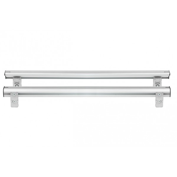 ΒΑΣΕΙΣ ΣΤΗΡΙΞΗΣ ΑΛΟΥΜΙΝΙΟΥ TBR FIXING PROFILE KIT XL 1466 cm ΣΕ ΑΣΗΜΙ ΧΡΩΜΑ ΜΕ ΥΠΟΔΟΧΕΣ T-SYSTEM ΓΙΑ ΜΠΑΡΕΣ TBR ΚΑΡΟΤΣΑΣ ΣΕ PICKUP ΚΑΙ ΑΓΡΟΤΙΚΑ ΟΧΗΜΑΤΑ MENABO - 2 ΤΕΜ
