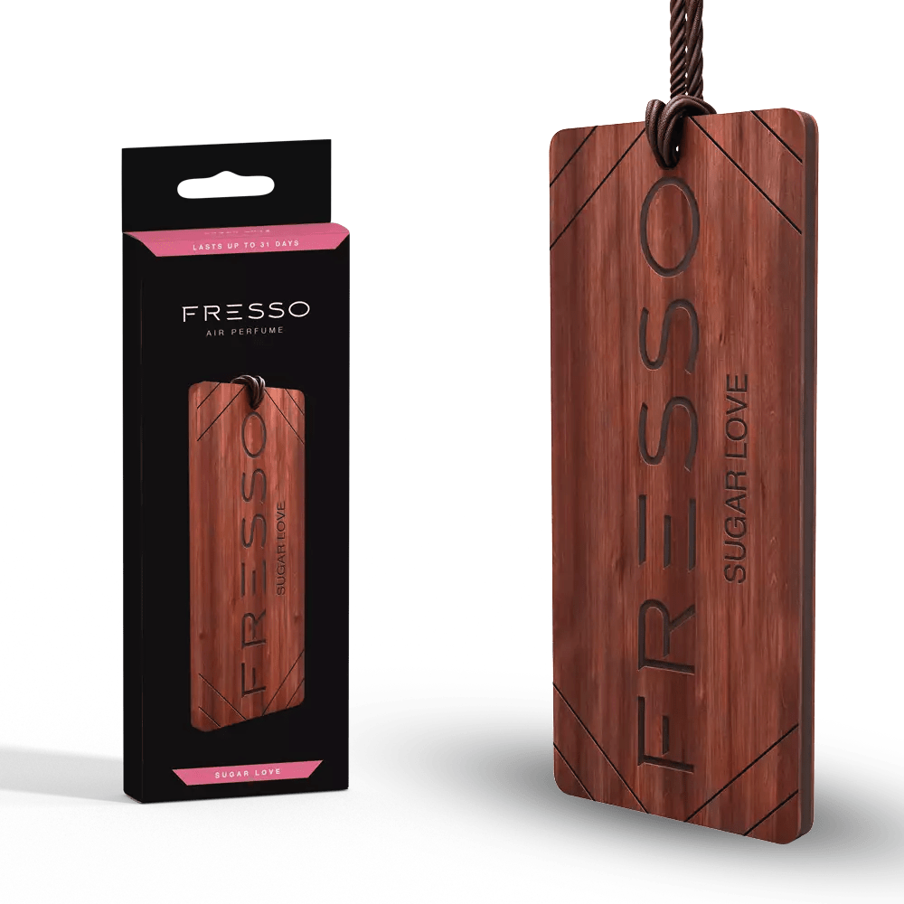 Fresso - Ξύλινο Κρεμαστό Αρωματικό Αυτοκινήτου Sugar Love - 1 τεμ. (159006/FRE)
