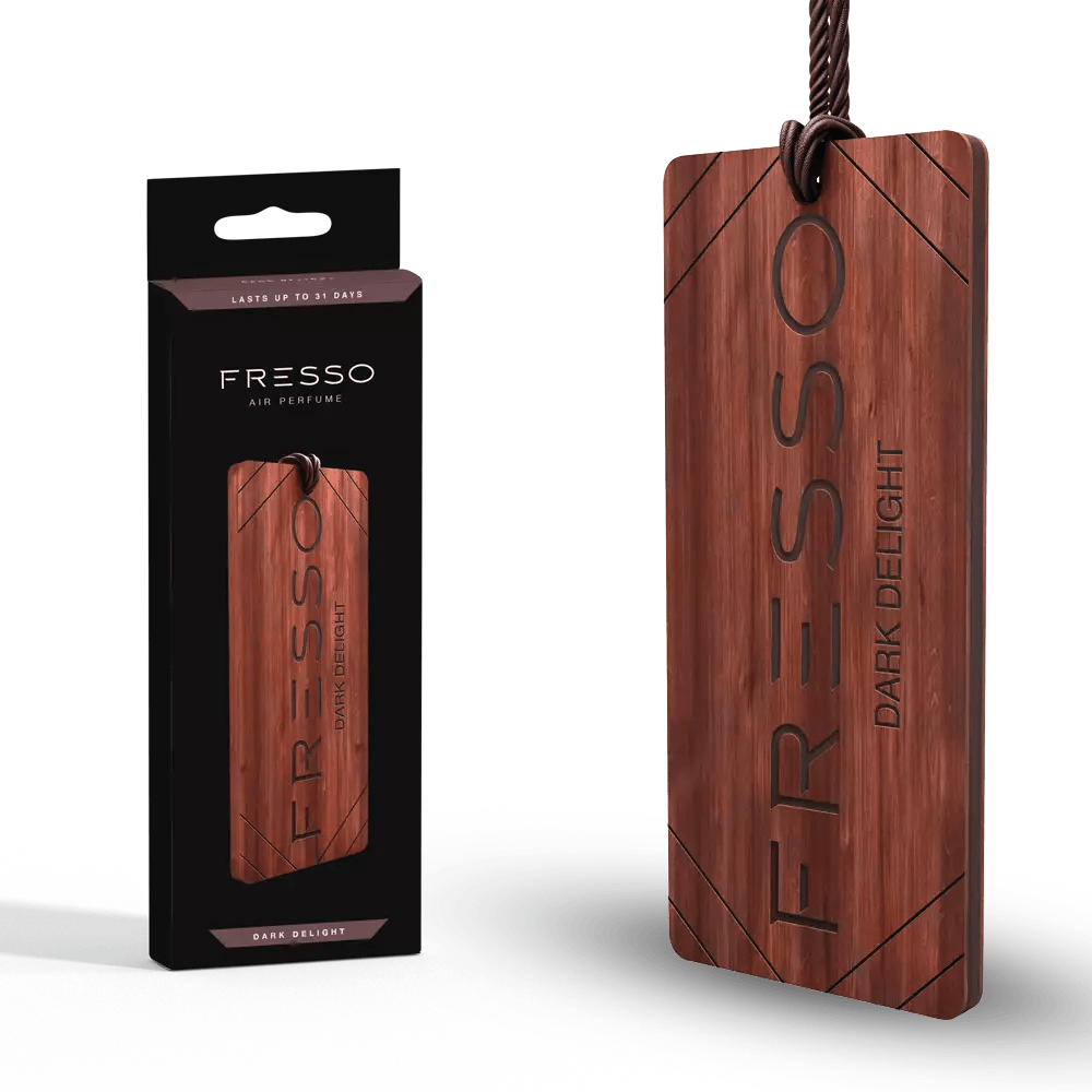 Fresso - Ξύλινο Κρεμαστό Αρωματικό Αυτοκινήτου Dark Delight - 1 τεμ. (159051/FRE)