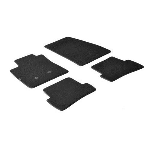 ΠΑΤΑΚΙΑ EXECUTIVE ΜΟΚΕΤΑ ΓΙΑ RENAULT CLIO III 3D / 5D 10/2005-01/2013 / RENAULT CLIO III SPORTOUR 02/2008-08/2013 ΣΕ ΜΑΥΡΟ ΧΡΩΜΑ ME ΚΟΥΜΠΩΜΑΤΑ LAMPA - 4 ΤΕΜ.