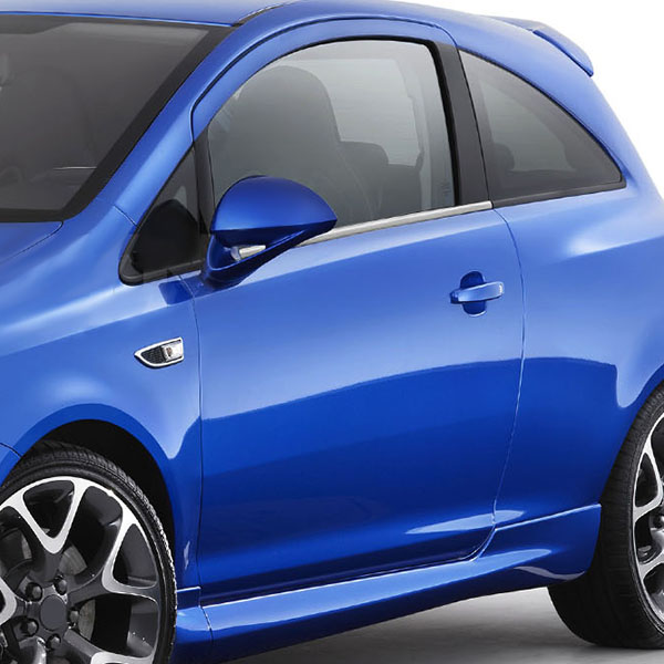 TRIM  ΠΑΡΑΘΥΡΩΝ ΑΥΤΟΚΟΛΛΗΤΑ ΧΡΩΜΙΟΥ ΓΙΑ OPEL CORSA D 3D 07-14 2ΤΕΜ.