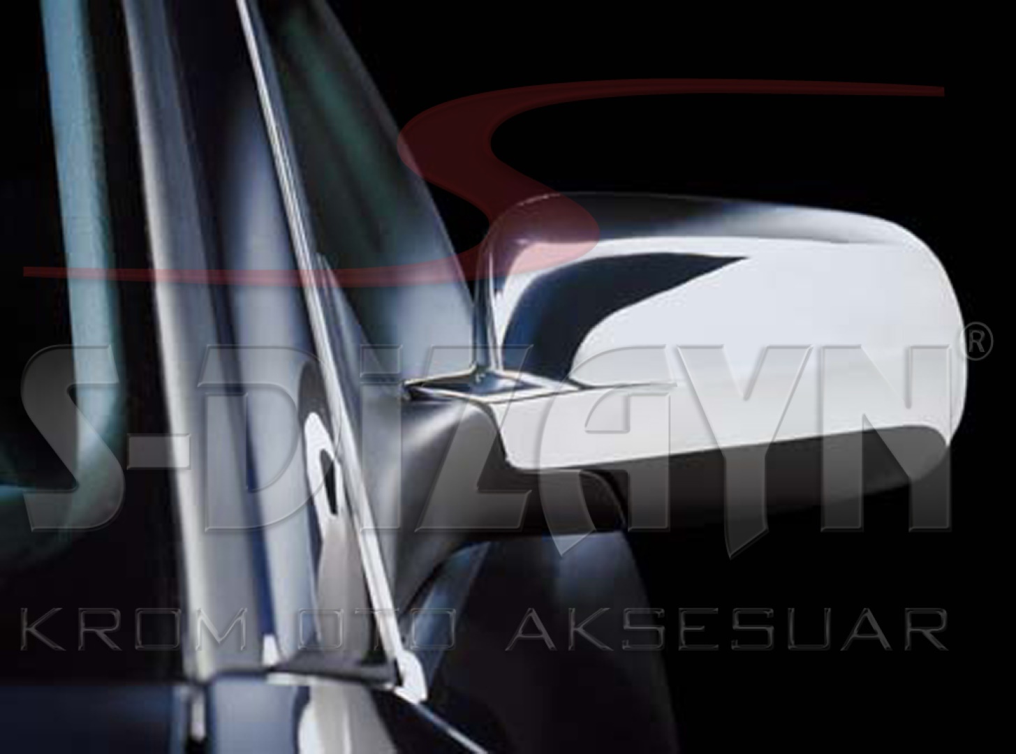 ΚΑΠΑΚΙΑ ΚΑΘΡΕΠΤΗ ΧΡΩΜΙΟΥ ΜΕΤΑΛΛΙΚΑ ΓΙΑ VW BORA SEDAN SW 1J 98-04 Χρωμίου ABS