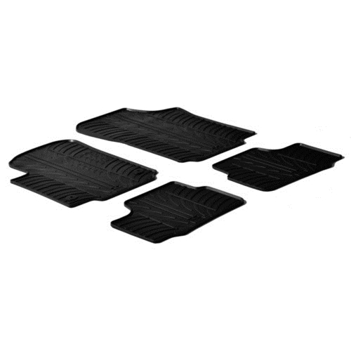 ΜΑΡΚΕ ΠΑΤΑΚΙΑ ΣΕ ΣΚΑΦΗ ΛΑΣΤΙΧΟ ΓΙΑ SEAT MII 3D 052012-2019  VW UP 2012-2019  SKODA CITIGO 052012-2019 SUMISURA ΣΕ ΜΑΥΡΟ ΧΡΩΜΑ ME ΚΟΥΜΠΩΜΑΤΑ LAMPA - 4 ΤΕΜ