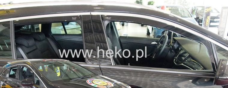 ΑΝΕΜΟΘΡΑΥΣΤΕΣ ΓΙΑ OPEL ASTRA K 5D 2015+ SPORT TOURER WAGON  ΣΕΤ ΑΠΟ ΕΥΚΑΜΠΤΟ ΦΙΜΕ ΠΛΑΣΤΙΚΟ HEKO - 4 ΤΕΜ.