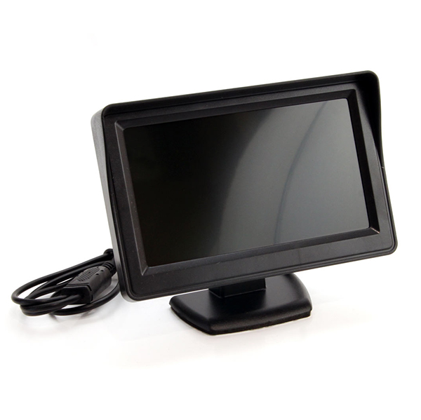 Amio - Universal Οθόνη Τεχνολογίας TFT LCD τύπου Αναδιπλούμενη διάσταση 4.3 ιντσών τάση λειτουργίας 12V για Επιβατικά Αυτοκίνητα - 1 τεμ. (01020/AM)