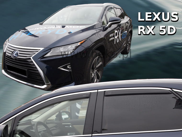 ΑΝΕΜΟΘΡΑΥΣΤΕΣ ΓΙΑ LEXUS RX 5D 2016+ ΣΕΤ ΑΥΤΟΚΙΝΗΤΟΥ ΑΠΟ ΕΥΚΑΜΠΤΟ ΦΙΜΕ ΠΛΑΣΤΙΚΟ HEKO - 4 ΤΕΜ