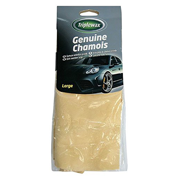 ΔΕΡΜΑ ΓΝΗΣΙΟ ΣΑΜΟΥΑ CHAMOIS ΠΕΤΣΙ CARPLAN TRIPLEWAX GENUINE CHAMOIS 48cm