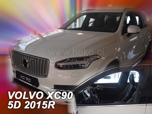 ΑΝΕΜΟΘΡΑΥΣΤΕΣ ΓΙΑ VOLVO XC90 5D 2015+  ΖΕΥΓΑΡΙ ΑΥΤΟΚΙΝΗΤΟΥ ΑΠΟ ΕΥΚΑΜΠΤΟ ΦΙΜΕ ΠΛΑΣΤΙΚΟ HEKO - 2 ΤΕΜ.