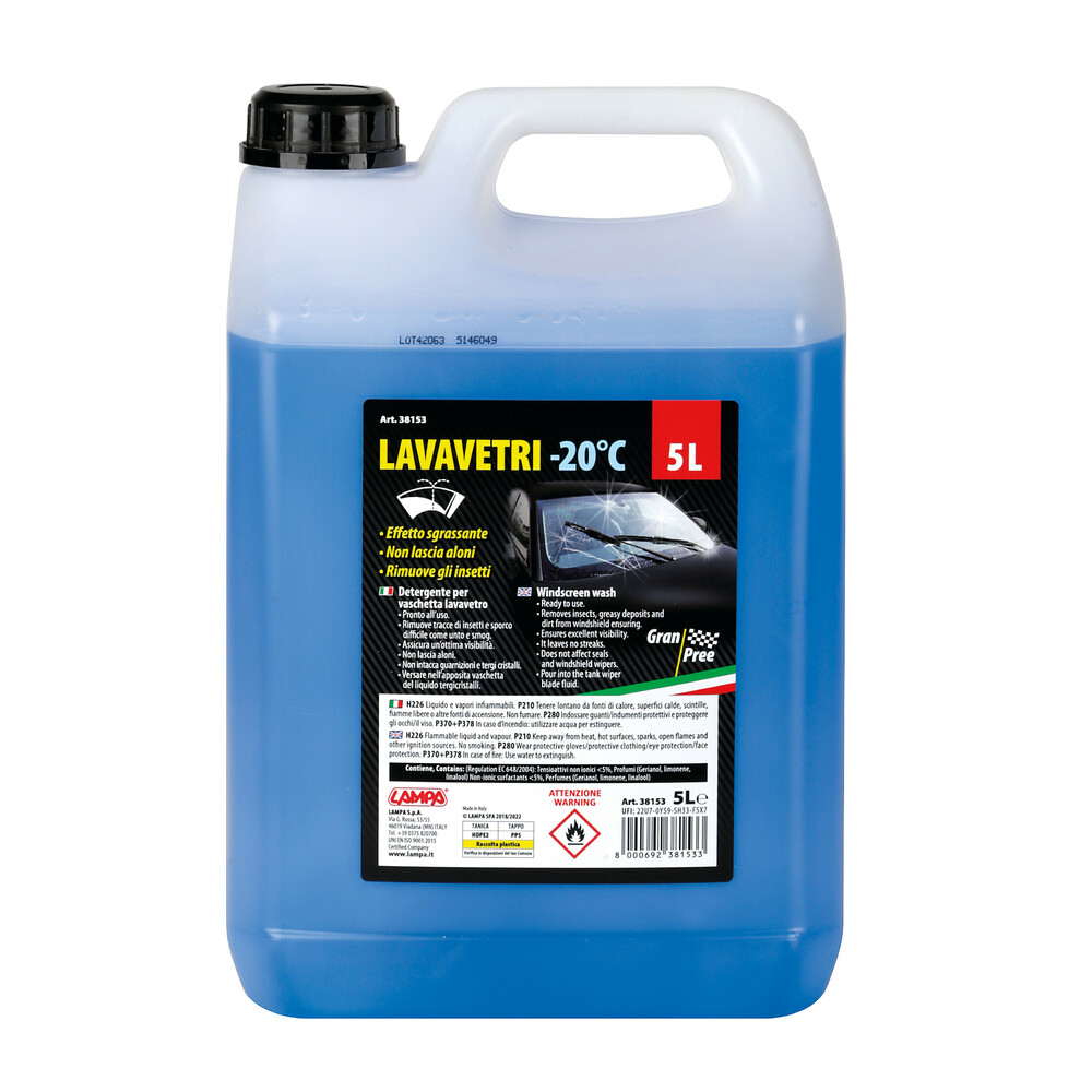 ΥΓΡΟ ΥΑΛΟΚΑΘΑΡΙΣΤΗΡΩΝ GRAN-PREE -20C 5000 ml LAMPA - 1 TEM