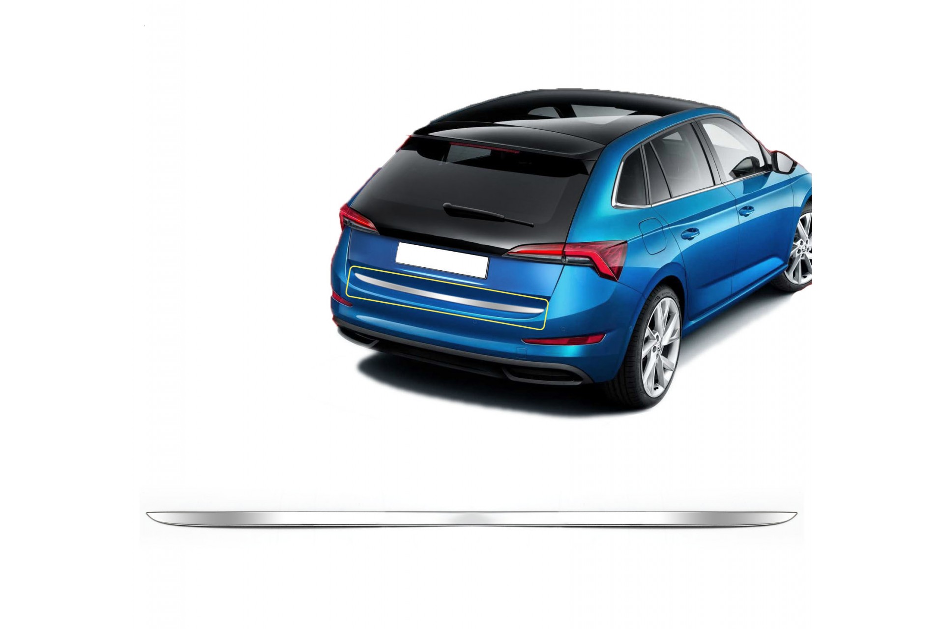 TRIM  ΠΟΡΤ ΜΠΑΓΚΑΖ ΧΡΩΜΙΟ ΓΙΑ SKODA KAROQ 2017+