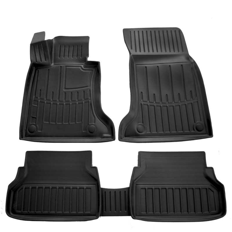 Race Axion - Πατάκια Για BMW Serie 5 (E60) 2003-2010 4πορτο Λάστιχο Σκαφάκια Προστατευτικά Με Κουμπώματα για Επιβατικά Αυτοκίνητα - 5 τεμ. (5027115/ST)