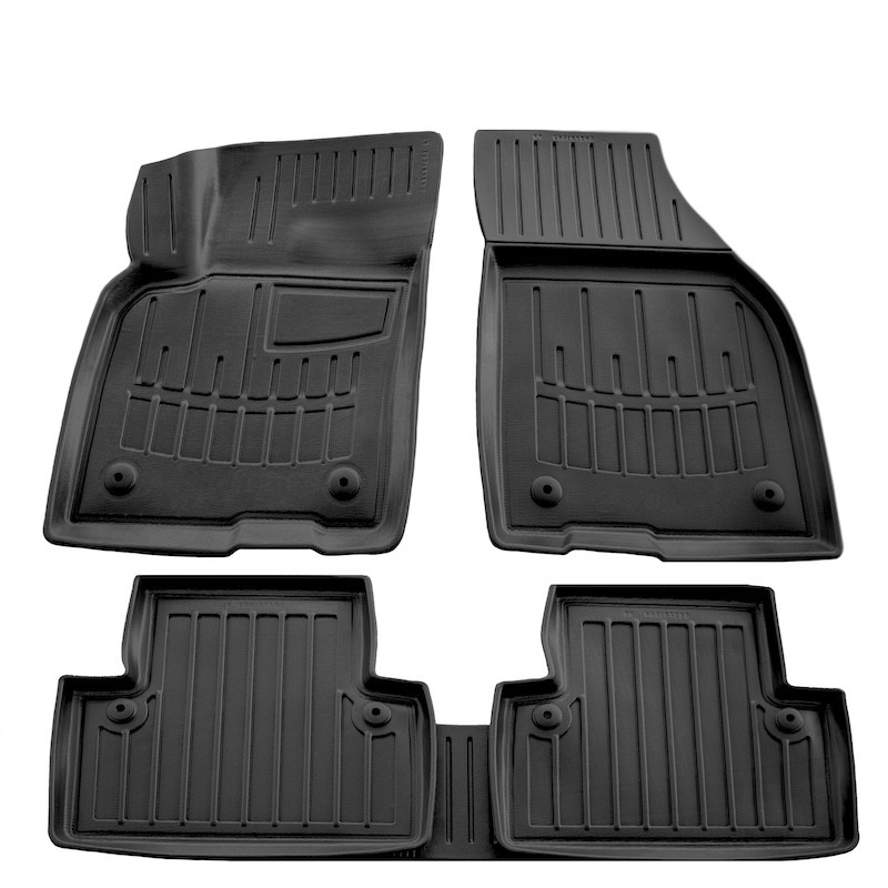 Race Axion - Πατάκια Για Volvo S40 II (MS) & V50 (MW) 2004-2012 4πορτο/5πορτο Λάστιχο Σκαφάκια Προστατευτικά Με Κουμπώματα για Επιβατικά Αυτοκίνητα - 5 τεμ. (5037015/ST)