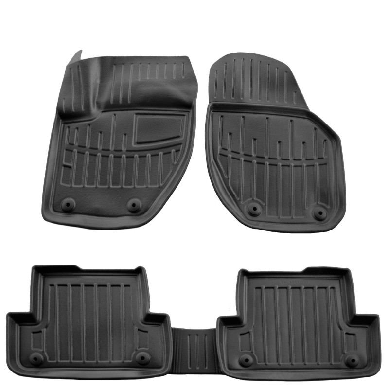 Race Axion - Πατάκια Για Volvo V40 (P521) 2012-2019 5πορτο Λάστιχο Σκαφάκια Προστατευτικά Με Κουμπώματα για Επιβατικά Αυτοκίνητα - 5 τεμ. (5037095/ST)