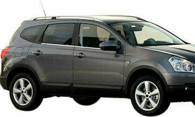 TRIM  ΠΑΡΑΘΥΡΩΝ ΑΥΤΟΚΟΛΛΗΤΑ ΧΡΩΜΙΟΥ 4ΤΕΜ. ΓΙΑ NISSAN QASHQAI+2 5D 2010-2014