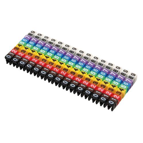 ΚΛΙΠ PIN ΑΡΙΘΜΙΣΗΣ ΚΑΛΩΔΙΩΝ 4mm ΑΠΟ 0 ΕΩΣ 9 100ΤΕΜ