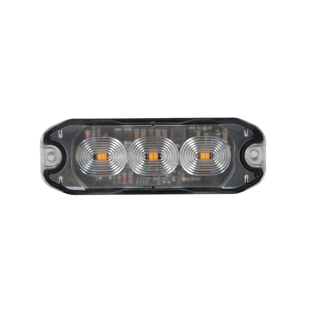 ΣΤΡΟΜΠΟ ΠΟΡΤΟΚΑΛΙ 1224V 3 LED 4 ΧΡΗΣΕΩΝ ΑΔΙΑΒΡΟΧΟ IP67 ΠΑΧΟΣ 7mm 88x30mm  LAMPA - 1 TEM