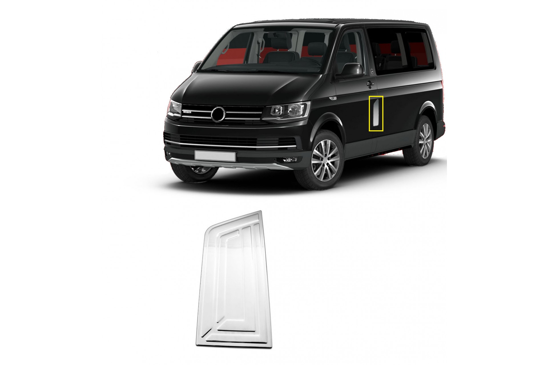ΑΠΑ ΒΕΝΖΙΝΗΣ ΧΡΩΜΙΟ S-DIZAYN - 1 TEM ΓΙΑ VW T6 TRANSPORTER VAN 2015