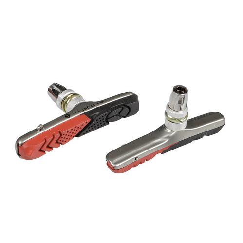ΤΑΚΑΚΙΑ ΦΡΕΝΩΝ ΠΟΔΗΛΑΤΟΥ CITYMTB BIKE PREMIUM 72mm PF-11 ΜΑΥΡΟΚΟΚΚΙΝΟ 2ΤΕΜ