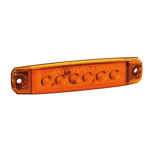 ΦΩΣ ΟΓΚΟΥ 6LED ΠΟΡΤΟΚΑΛΙ 1224V 96mm ΑΔΙΑΒΡΟΧΟ 1ΤΕΜ