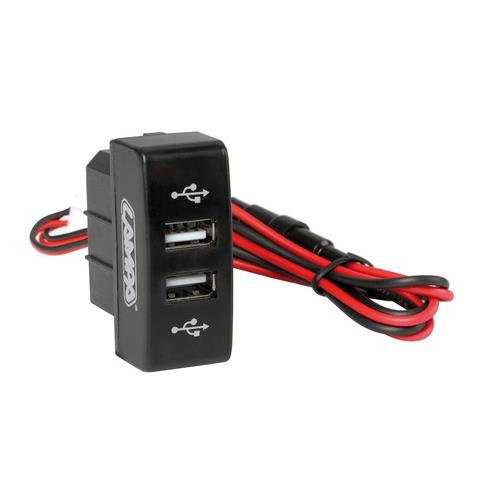 MERCEDES ACTROS MP3 08-13 ΑΝΤΑΠΤΟΡΑΣ ΔΙΠΛΟΣ USB 1224V 3A ΜΕ ΚΑΛΩΔΙΟ 15cm