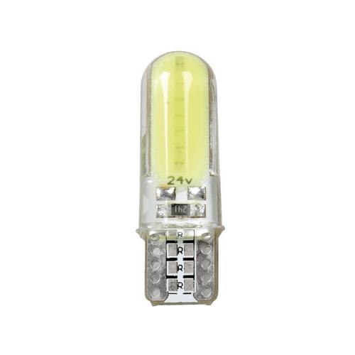 T10 W5W 24-30V W21x95d MEGA-LED COB 2SMDx12chips 150lm ΛΕΥΚΟ 2ΤΕΜ