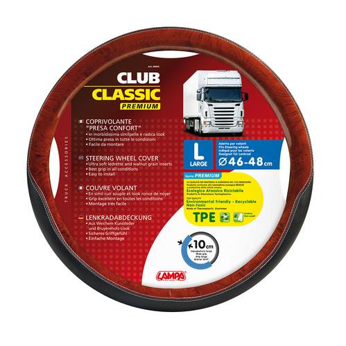 ΚΑΛΥΜΜΑ ΤΙΜΟΝΙΟΥ ΦΟΡΤΗΓΟΥ CLUB-CLASSIC L 46-48cm ΜΑΥΡΟΞΥΛΟΟΙΚΟΛΟΓΙΚΟΑΟΣΜΟ