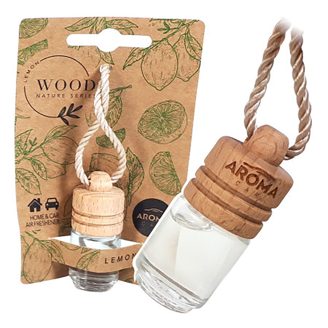 ΑΡΩΜΑΤΙΚΟ ΚΡΕΜΑΣΤΟ ΥΓΡΟ AROMA NATURE WOOD MINI  ΛΕΜΟΝΙ AMiO  1 ΤΕΜ
