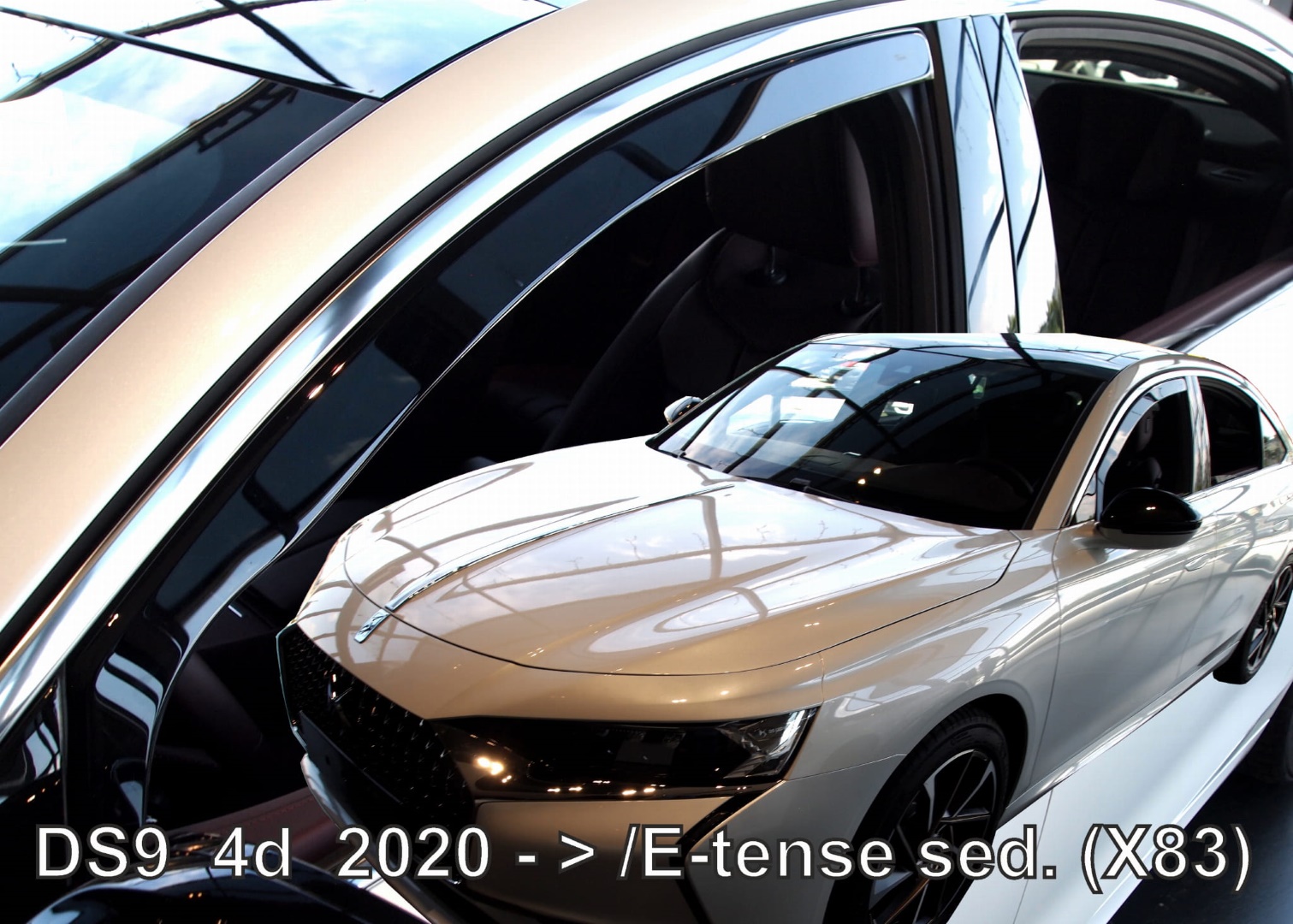ΑΝΕΜΟΘΡΑΥΣΤΕΣ ΓΙΑ DS 9 (X83) 4D E-TENSE 2020-2023 ΖΕΥΓΑΡΙ ΑΠΟ ΕΥΚΑΜΠΤΟ ΦΙΜΕ ΠΛΑΣΤΙΚΟ HEKO - 2 ΤΕΜ.